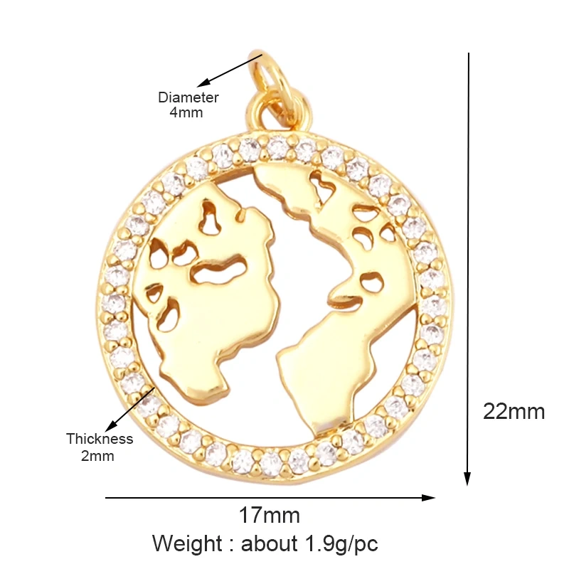 Trendy Star Moon Colorful Charm Pendant,Mini Five-Pointed Star 18K Gold Cubic Zirconia CZ Paved,Jewelry Necklace Accessories L09