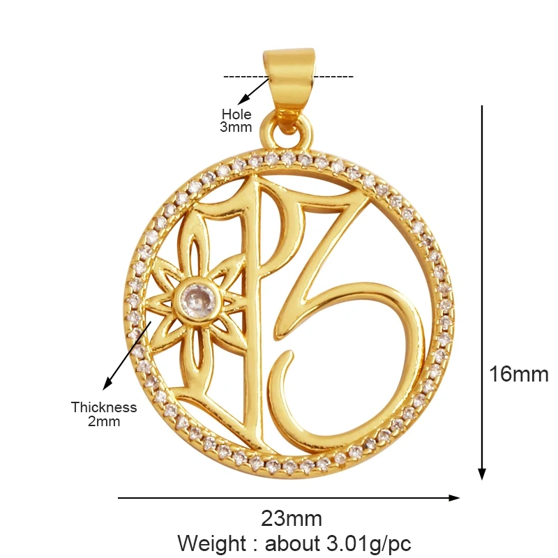 Trendy Sports Baseball Dumbbell Yoga Men's Boots Zirconia Paved Cloth Charm Pendant,18K Gold Necklace Craft Jewelry Supply L99