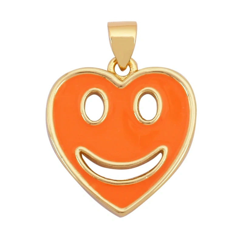 New Style Number Eleven Happy Face Round Charm Pendant,Fashion Zircon Necklace Bracelet Pendant Handmade Jewelry Accessories M61