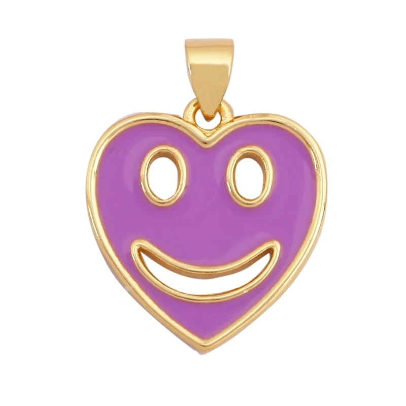 New Style Number Eleven Happy Face Round Charm Pendant,Fashion Zircon Necklace Bracelet Pendant Handmade Jewelry Accessories M61