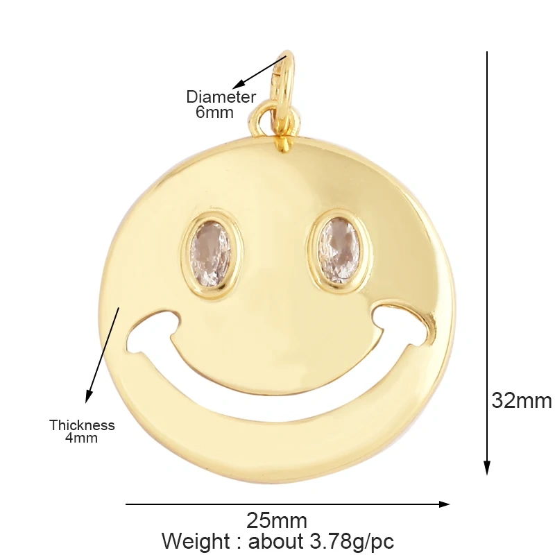 Happy Cry Face Expression Emotion  Love Call Me  Charm Pandent in Gold Colour, Jewelry Necklace Bracelet Making Supplies L92