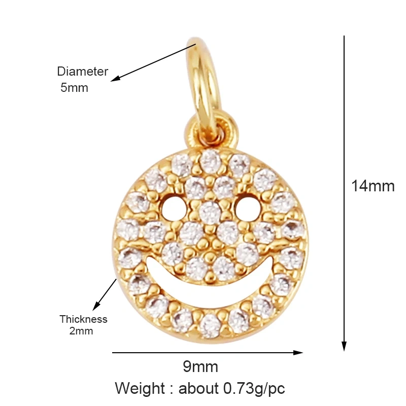 Happy Cry Face Expression Emotion  Love Call Me  Charm Pandent in Gold Colour, Jewelry Necklace Bracelet Making Supplies L92