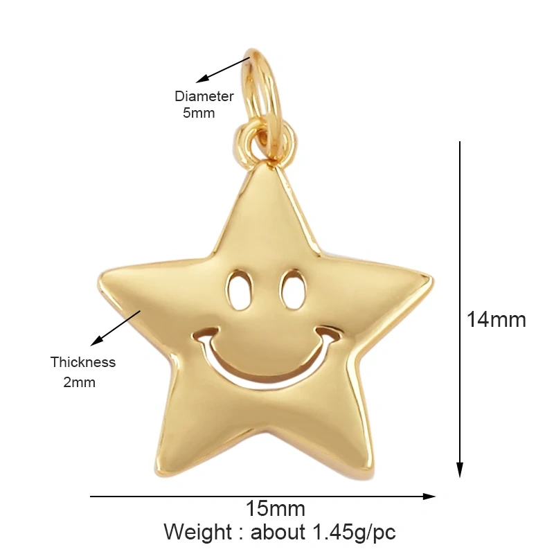 Happy Cry Face Expression Emotion  Love Call Me  Charm Pandent in Gold Colour, Jewelry Necklace Bracelet Making Supplies L92