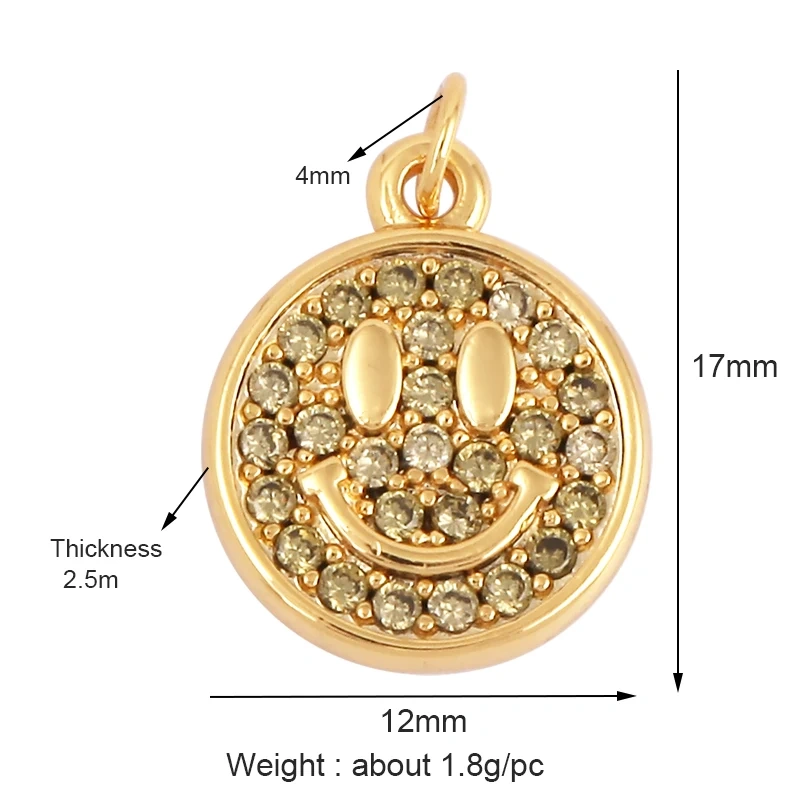 Happy Cry Face Expression Emotion  Love Call Me  Charm Pandent in Gold Colour, Jewelry Necklace Bracelet Making Supplies L92