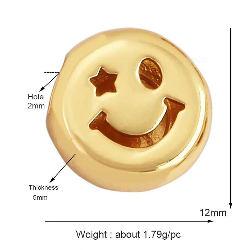 Happy Cry Face Expression Emotion  Love Call Me  Charm Pandent in Gold Colour, Jewelry Necklace Bracelet Making Supplies L92