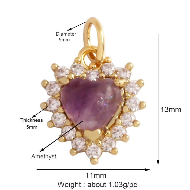 Trendy Crystal Agate Topaz Amethyst Charm Pendant,Water Drop Geometry Shape Necklace Bracelet Handmade Jewelry Accessories K46