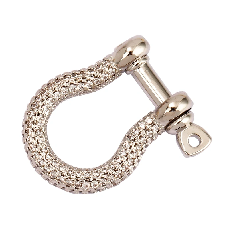 Trendy Horse Foot Carabiner Mountaineering Style Screw on Buckle Clasp,Luxuary Handmade Hooks Jumbo Chain Jewelry Supplies K43