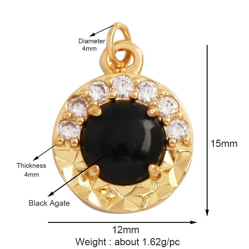 Trendy Crystal Agate Topaz Amethyst Charm Pendant,Water Drop Geometry Shape Necklace Bracelet Handmade Jewelry Accessories K46