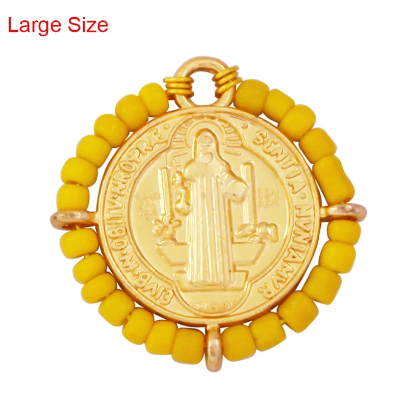 Fashion Bohemian Style Colourful Seed Glass Beads Charm Pendant,Religious Jesus Virgin Mary Jewelry Necklace Bracelet Supply K50