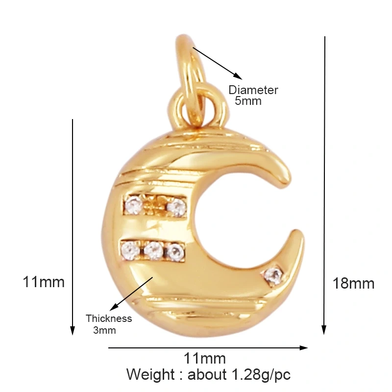 Exquisite Zircon 18K Gold Plated Initial Name A-Z Letter Charm Pendant Necklace,Fashion Jewelry Findings Supplies Wholesales L09