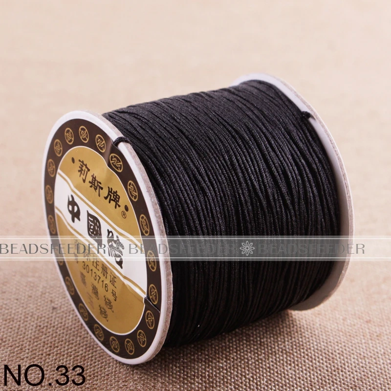 Chinese knotting Jade Thread 0.8mm 120 Meters Roll for Jewelery Design , Friendship Bracelet Making Supplies