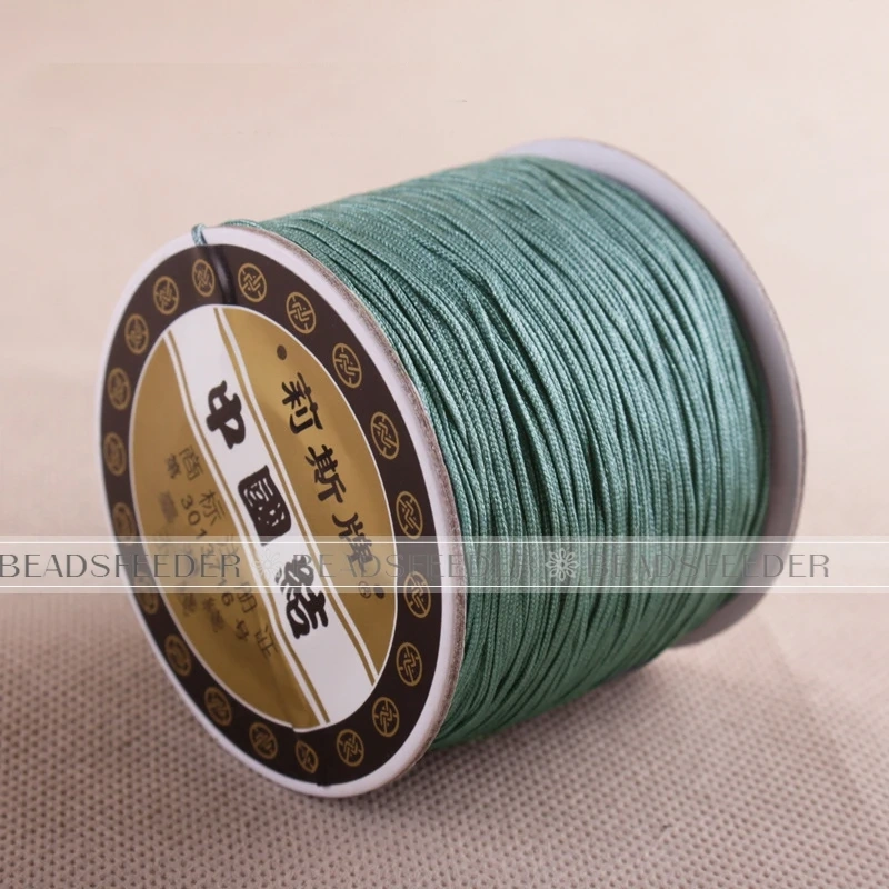 Chinese knotting Jade Thread 0.8mm 120 Meters Roll , popular for Jewelery Design , Friendship knotting Bracelet Making Supplies