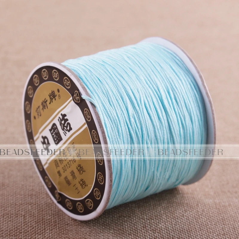 Chinese knotting Jade Thread 0.8mm 120 Meters Roll , popular for Jewelery Design , Friendship knotting Bracelet Making Supplies