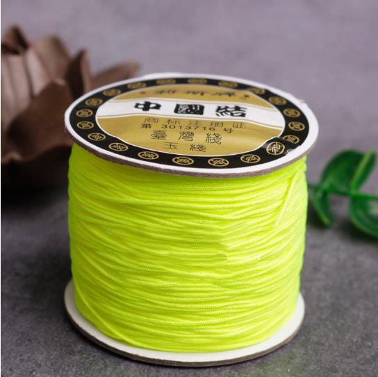 Chinese knotting Jade Thread 0.8mm 120 Meters Roll for Jewelery Design , Friendship Bracelet Making Supplies