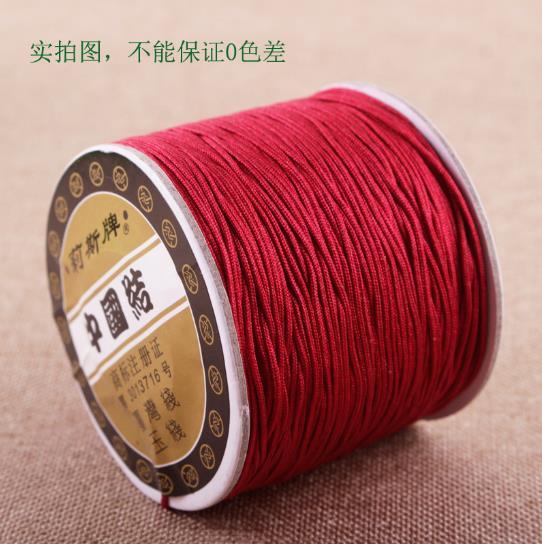 Chinese knotting Jade Thread 0.8mm 120 Meters Roll , popular for Jewelery Design , Friendship knotting Bracelet Making Supplies