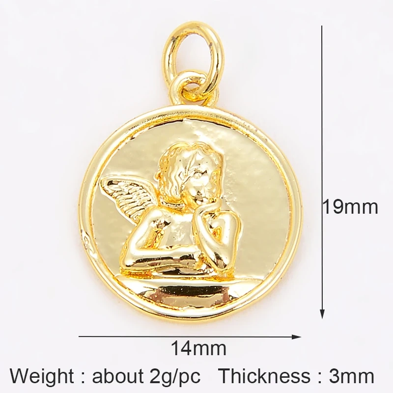 Coconut Tree Angel Lady Portrait Bee Eagle Charm,Bracelet Necklace Pendant Earring Attachment Charm Jewelry Findings Supply L87