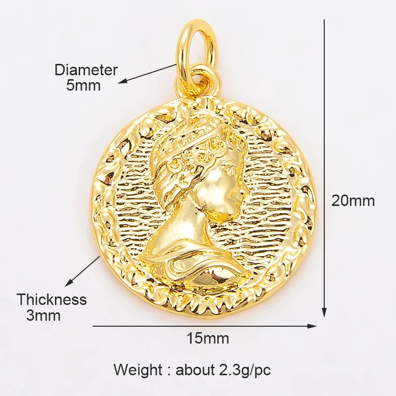 Coconut Tree Angel Lady Portrait Bee Eagle Charm,Bracelet Necklace Pendant Earring Attachment Charm Jewelry Findings Supply L87