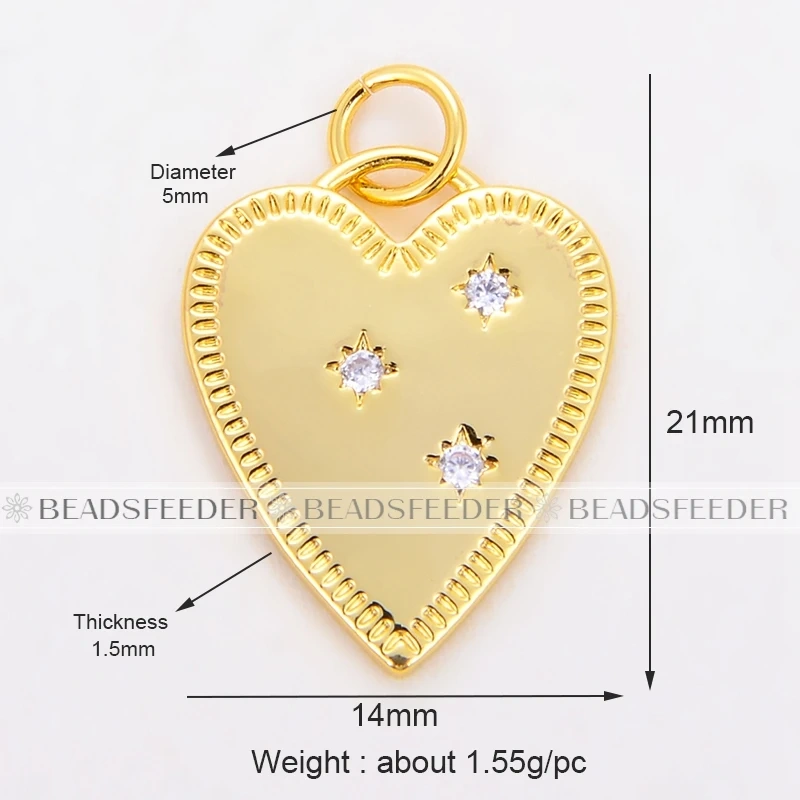 Beadsfeeder Coin Round Moon Sun Star Mini Charm Pendant, Real Gold Colour Plated , Jewelry Supplies L13