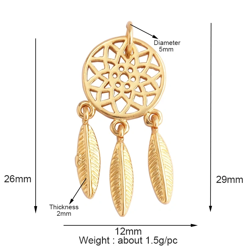 Light Luxury Retro Cupid Arrow Sun Moon Charm Pendant,Trendy Inlaid Cubic Zirconia Jewelry Necklace Bracelet Making Supplies L21