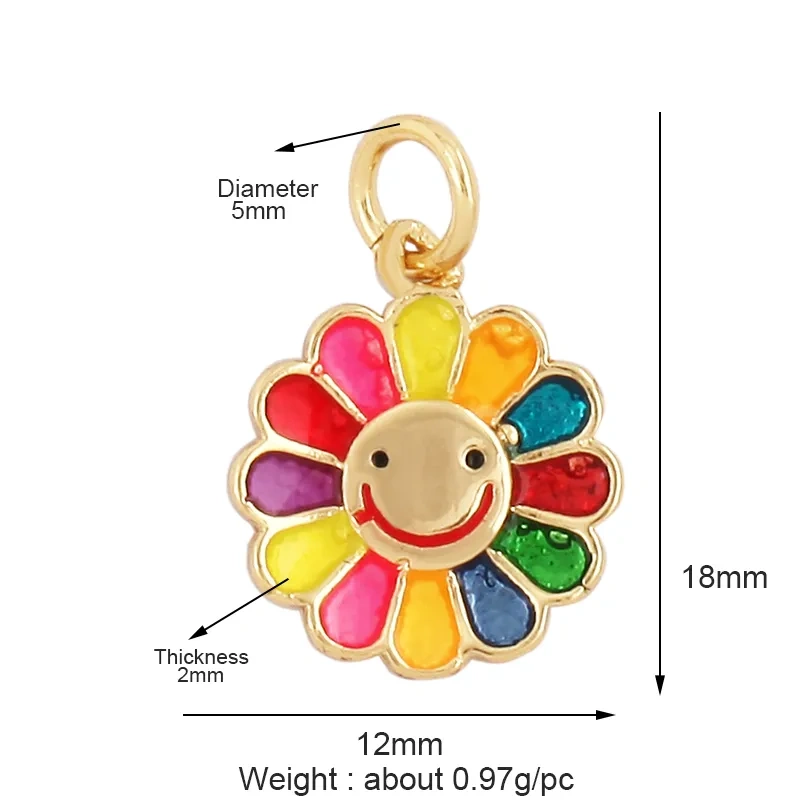 New Sun Flowers Creative Spades Cubic Zirconia Charm Pendant,Fashion 18K Gold Plated Love Heart Necklace Jewelry Supplies L16