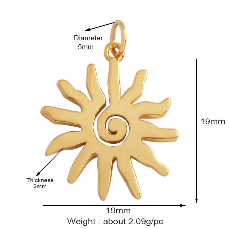 Trendy Shining Moon Star Space Celestial Compass Charm Pendant in Gold Colour , Jewelry Necklace Bracelet Making Supplies M71