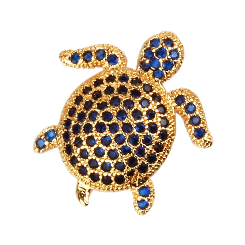 Sea Tortoise Turtle Star Fish Animal Bead ，Spacer Beads Charms/ Micro Pave Bead/Cubic Zirconia CZ Space Beads ,19mm Q47