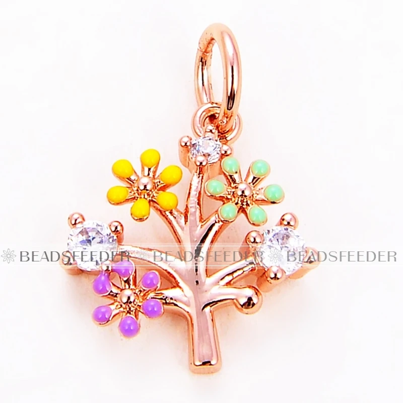 Beadsfeeder mini Daisy flower korean style charm pendant, gold/silver/rosegold colour plated , craft jewelry supplies