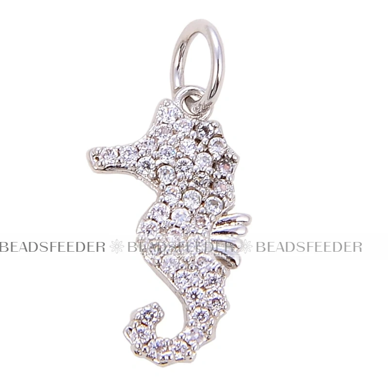 Beadsfeeder Sea Horse Conch Shell Seastar Crab Fish Bone Dolphin Charm, Gold/Silver/Rosegold Colour , Craft Jewelry Supplies