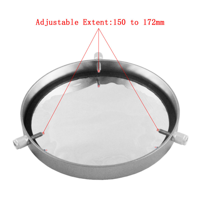 Astromania Deluxe Solar Filter 180mm Adjustable Metal Cap for Telescope Tubes with Outer Diameter from 150 To 172mm Aperture 155mm