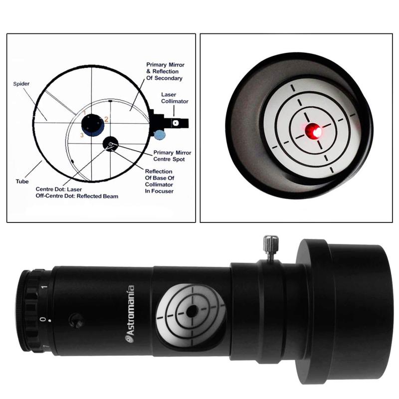 Astromania Alignment 1.25" Next Generation Laser Collimator 2" Adaptor for Newtonian Telescopes