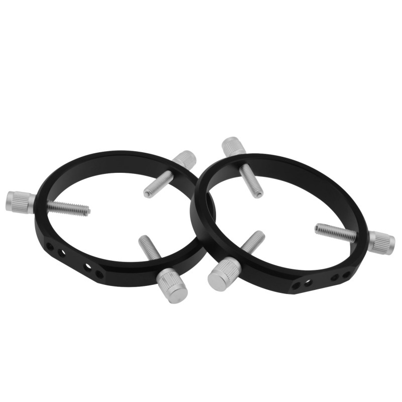 Astromania Adjustable Guiding Scope Rings 102 mm inside diameter (pair) - for Telescope Tube diameter or finders 48 to 100mm
