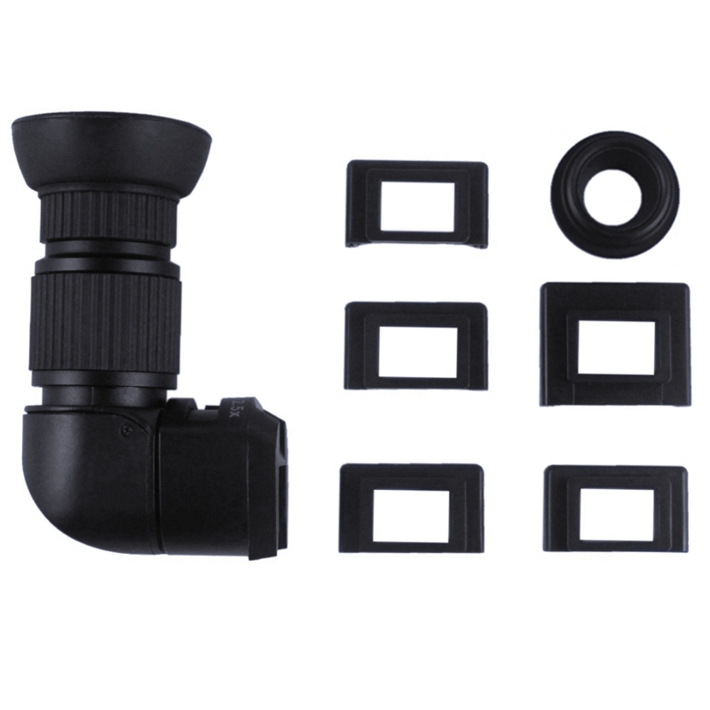 Astromania 1X/2.5X Magnification Right Angle Viewfinder with 6 Mounting Adapters for DSLR Camera Such as Canon, Nikon, Pentax, Minolta, Dynax,S amsung