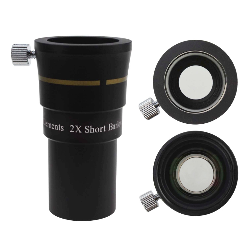 Astromania 1.25&quot; 3-Elements 2x Barlow Lens Fully Multi-Coated Optics