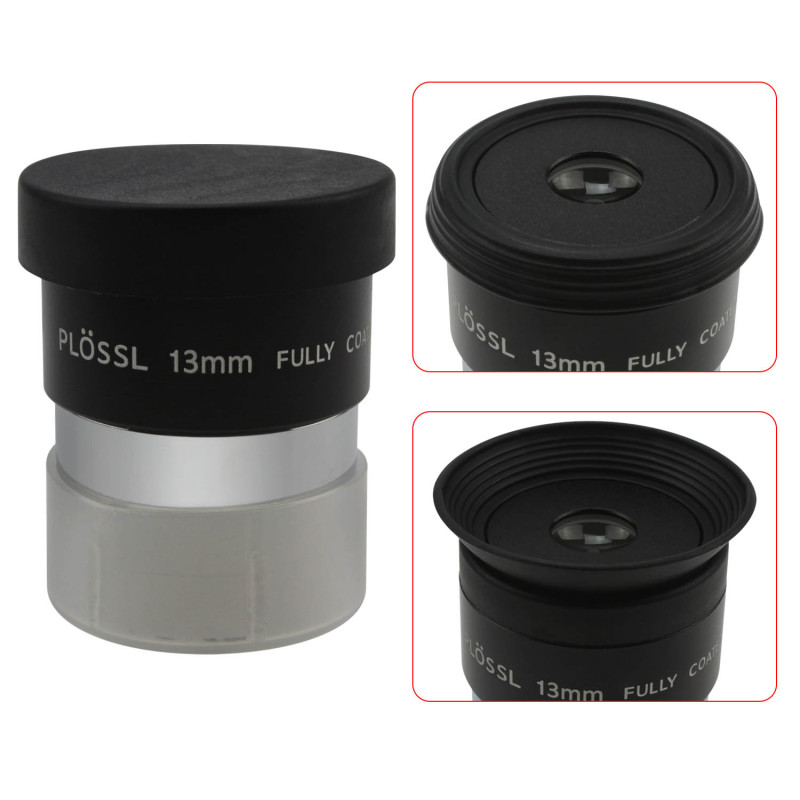 Astromania 1.25&quot; 13mm Plossl Telescope Eyepiece - 4-element Plossl Design - Threaded for Standard 1.25inch Astronomy Filters