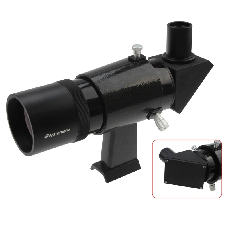 Astromania 9x50 Angled Finder Scope, Black - You will no longer need to strain your neck at difficult angles