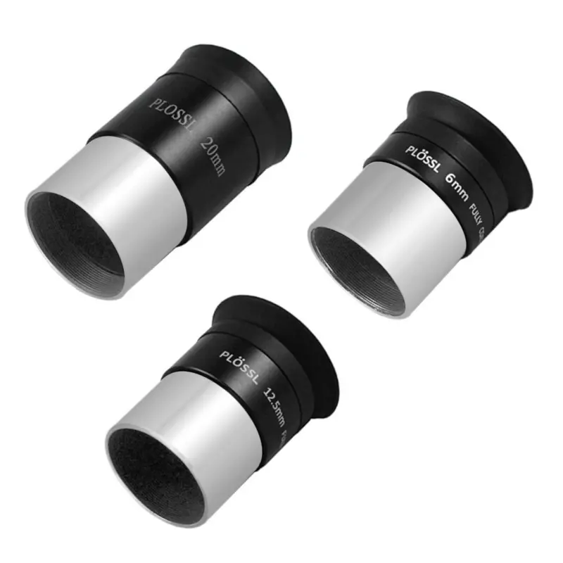 Astromania 1.25-Inch 6mm 12.5mm 20mm Plossl Telescope Eyepiece Set - 4-element Plossl Design - Threaded for Standard 1.25inch Astronomy Filters