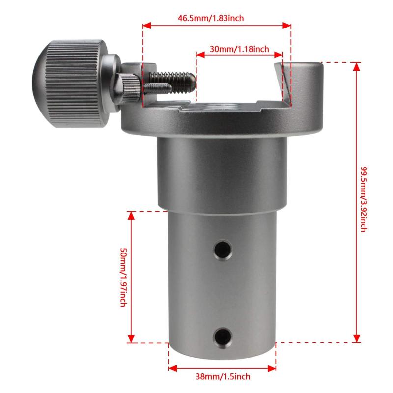 Astromania Dovetail Clamp Messier Vixen-Style - Piggy Back Camera Holder for 20mm Counterweight Shaft for Telescope Mounts
