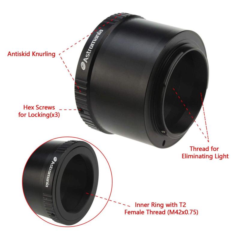 Astromania T2 N1 T Mount Lens Adapter for Nikon 1 Series Camera V1 V2 V3 J1 J2 J3 J4 J5