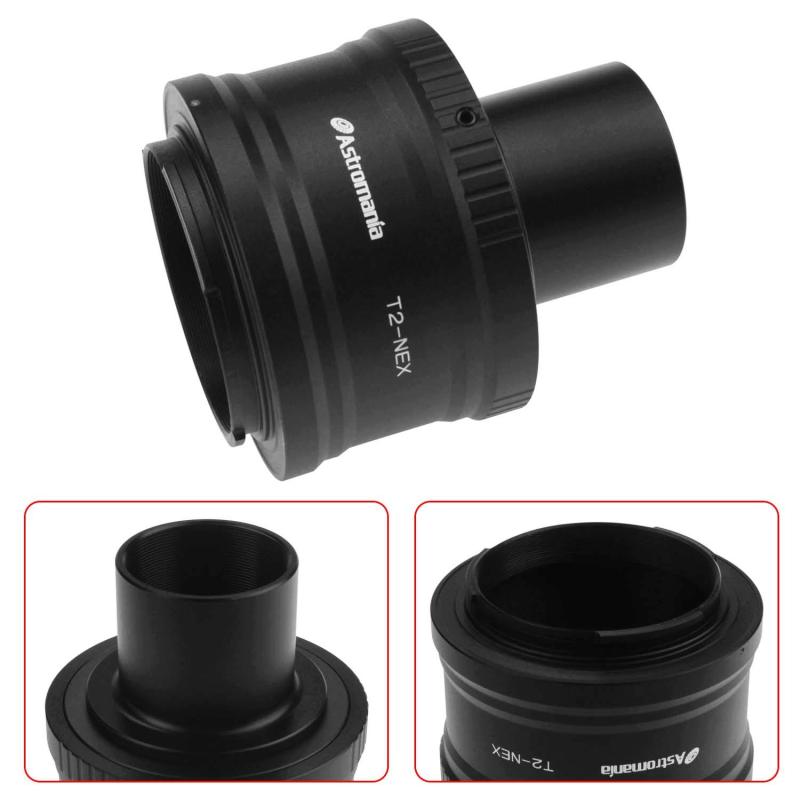 Astromania T/T2 Lens Mount Adapter Ring and M42 to 1.25&quot; Telescope Adapter (T-mount) for Sony-NEX Camera-for all Sony NEX compact system cameras