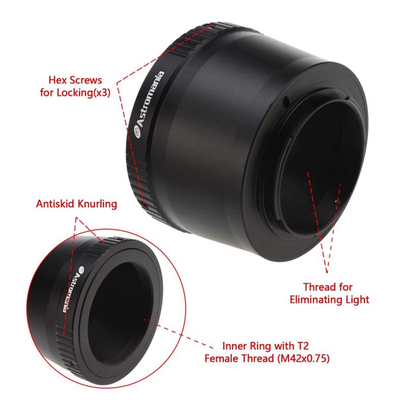 Astromania T T2 Lens to Fuji FX mount Camera adapter Universal screw in for X-T1 X-A1 X-E2 X-M1 X-E1 X-PRO1
