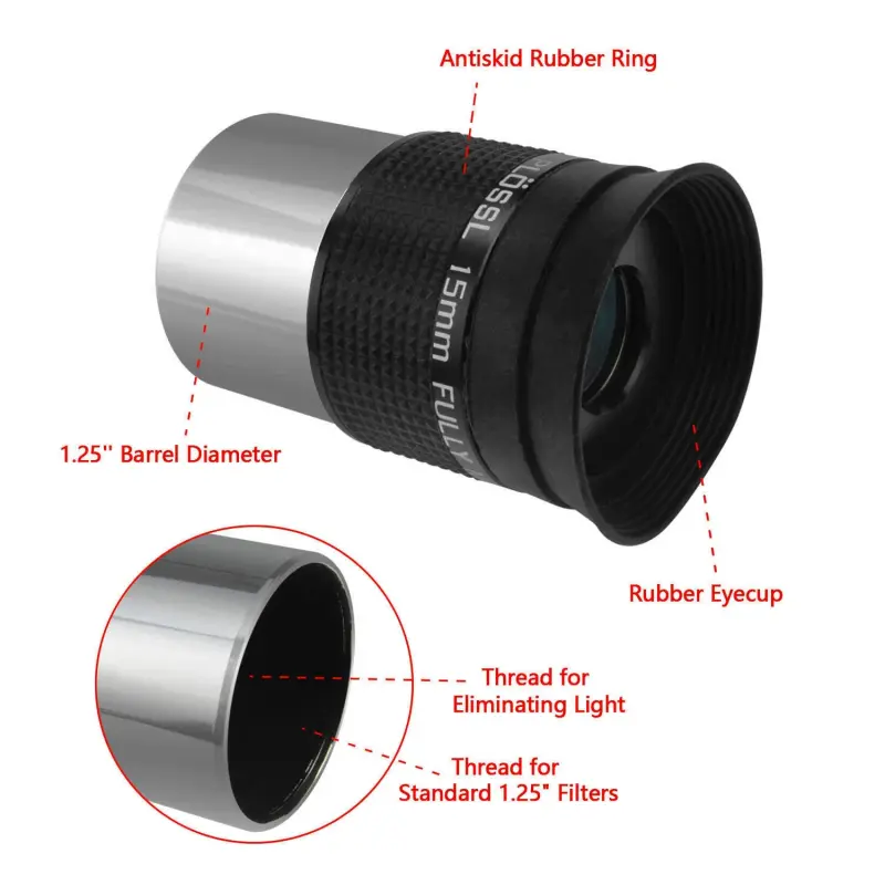 Astromania 1.25&quot; 15mm Super Ploessl Eyepiece - The Most Inexpensive Way of Getting A Sharp Image