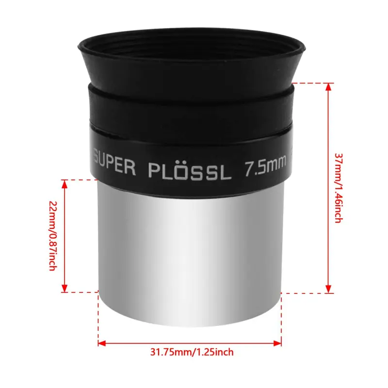 Astromania 1.25&quot; 7.5mm Super Ploessl Eyepiece - The Most Inexpensive Way of Getting A Sharp Image