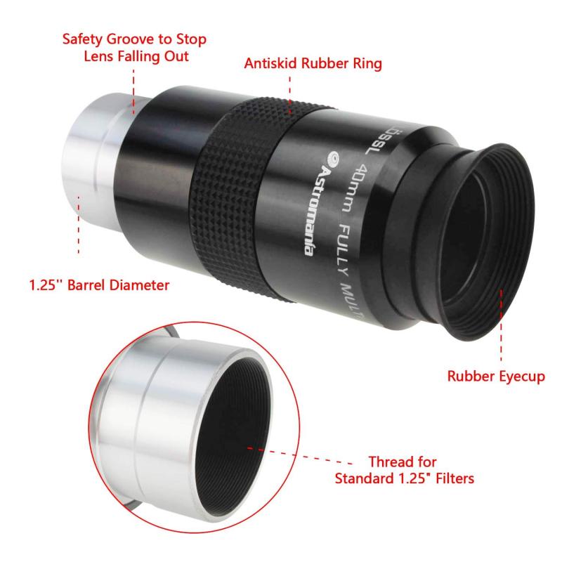 Astromania 1.25&quot; 40mm Super Ploessl Eyepiece - The Most Inexpensive Way of Getting A Sharp Image