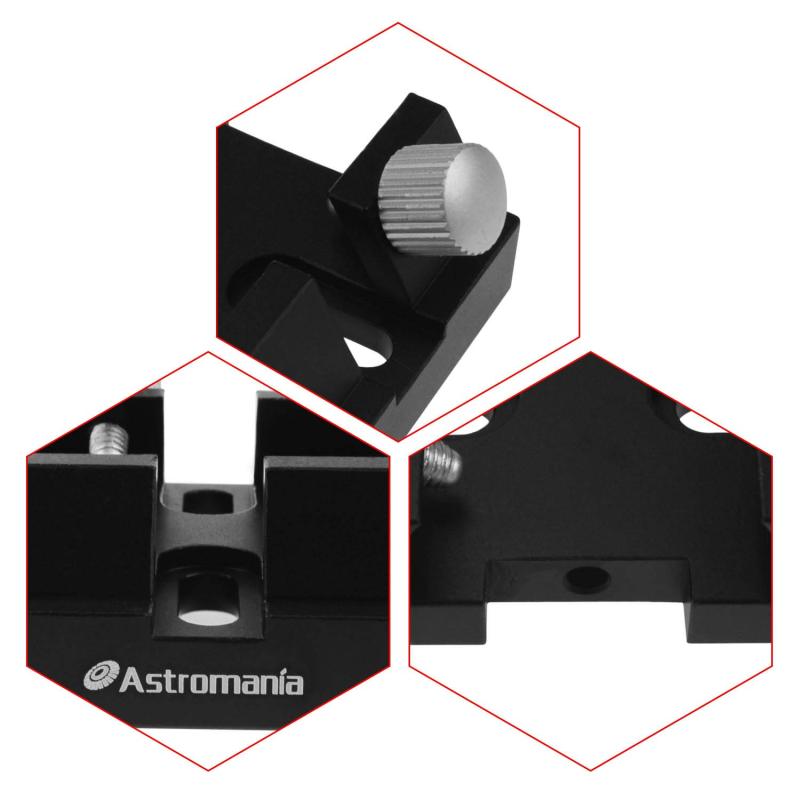 Astromania Schmidt-Cassegrain Finder Scope Base - Attach standard finder scope,Laser Pointer bracket or reflex sight bracket - The clamp in the bottom