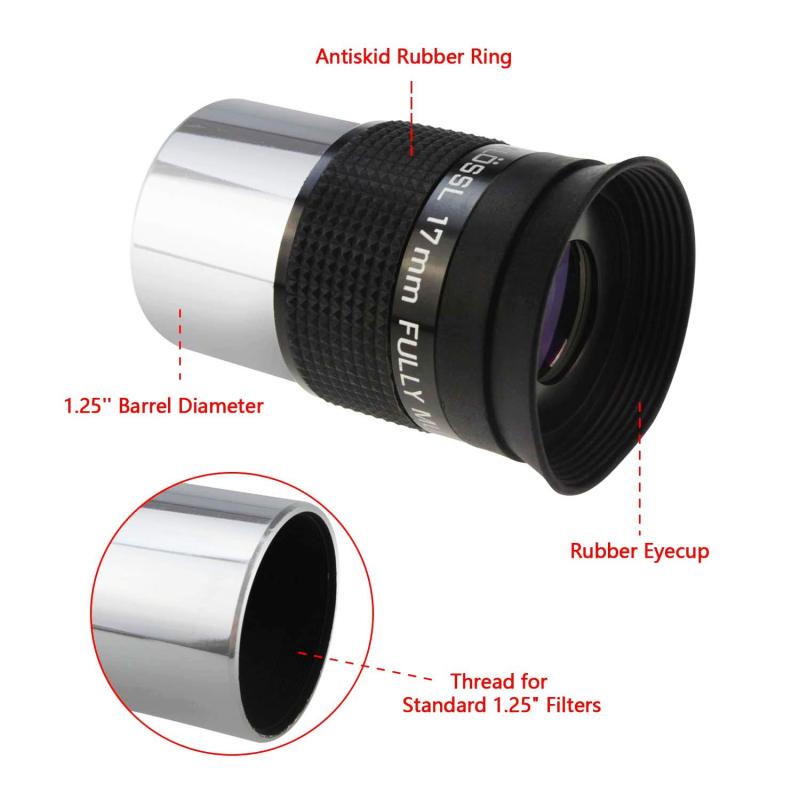 Astromania 1.25&quot; 17mm Super Ploessl Eyepiece - The Most Inexpensive Way of Getting A Sharp Image