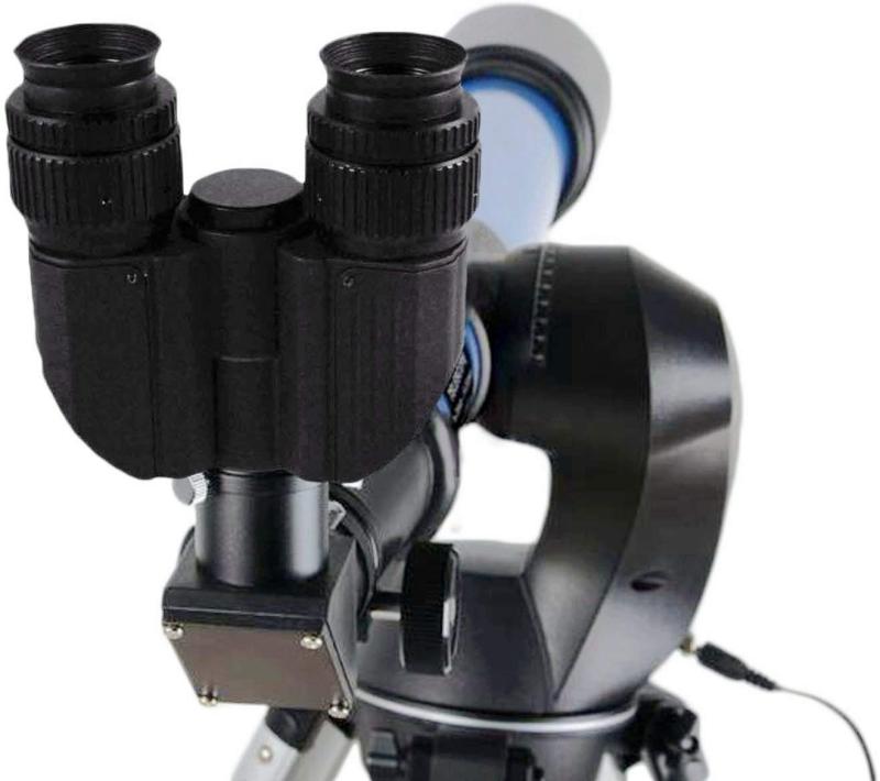 Astromania Stereo Bino Viewer with Two 32mm Plossl Eyepicecs-allow you to adapt two eyepieces to your telescope and view with both eyes simultaneously