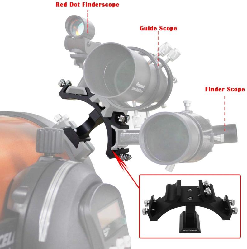 Astromania Tri-Finder finderscope mount - 3 finders but just one bracket