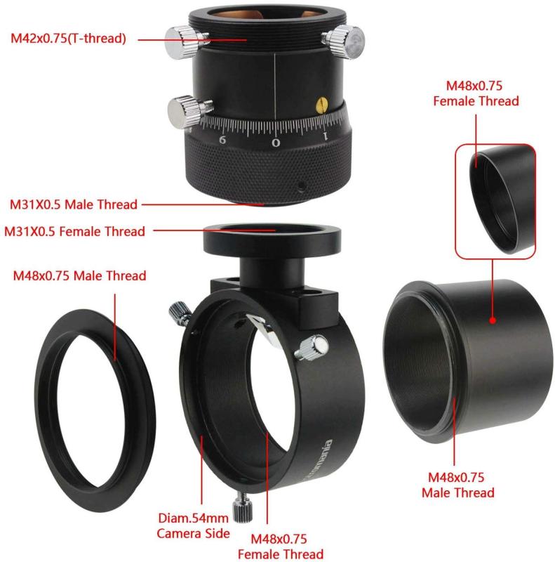 Astromania Off-Axis Guider with Micro-Focusing - for Successful Astronomy Photos Without A Guide Scope