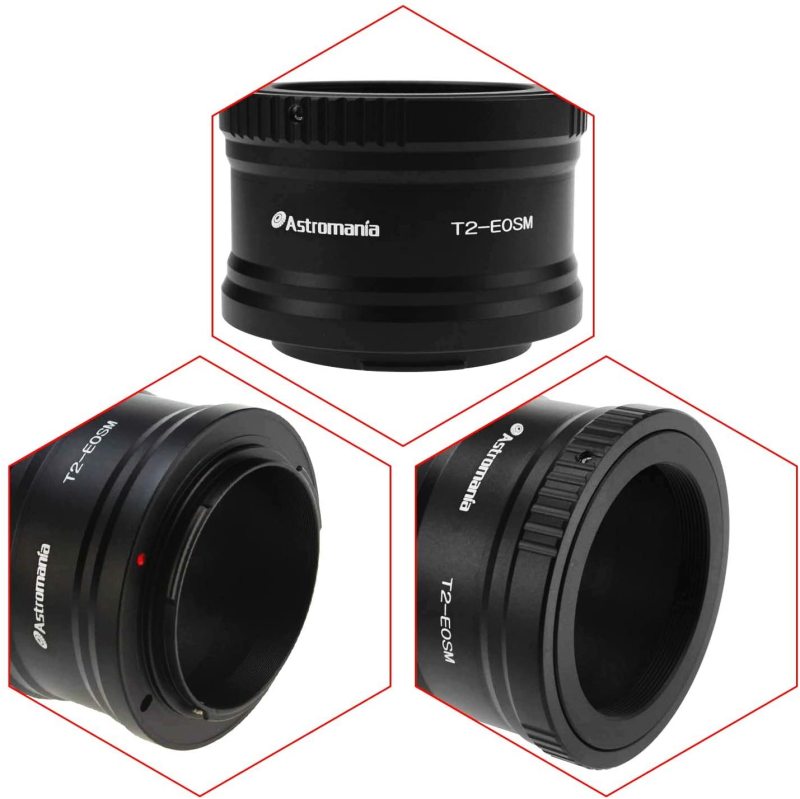 Astromania Canon EOS-M T2 Mount Lens Adapter for Canon EOS-M Camera System Telescope/spotting Scope Accessories