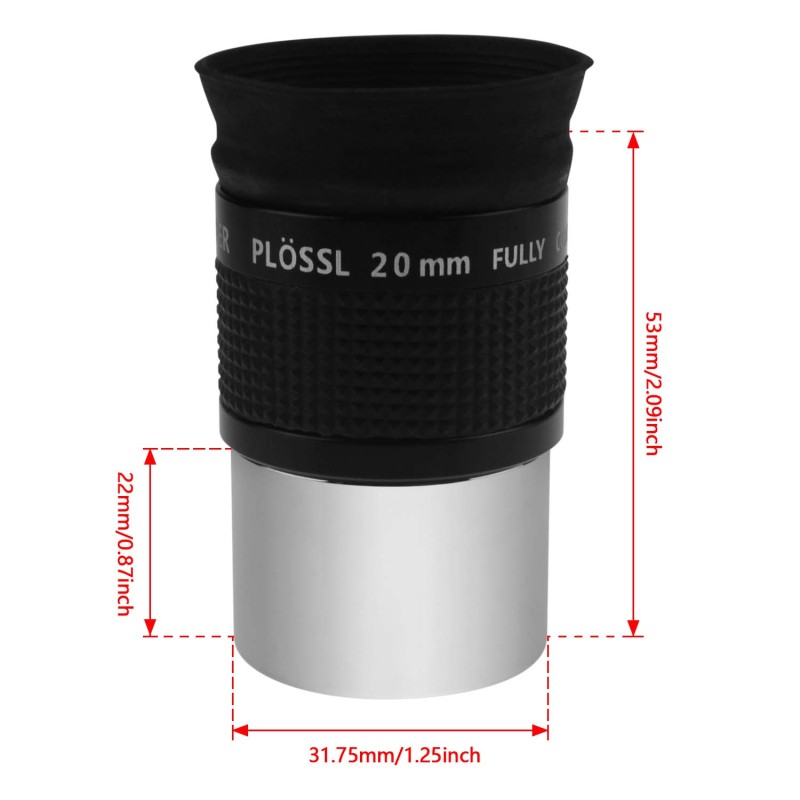 Astromania 1.25&quot; 20mm Super Ploessl Eyepiece - The Most Inexpensive Way of Getting A Sharp Image